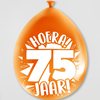 Party ballonnen 75 jaar (8 stuks)